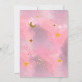 Twinkle Twinkle kleine ster meisje eerste verjaard Kaart (Achterkant)