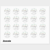 Twinkle twinkle kleine ster Oh Baby baby shower Ronde Sticker (Vel)