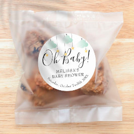 Twinkle twinkle kleine ster Oh Baby baby shower Ronde Sticker