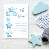 Twinkle twinkle Kleine ster oh Jongen Baby Shower Kaart