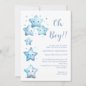 Twinkle twinkle Kleine ster oh Jongen Baby Shower Kaart (Voorkant)