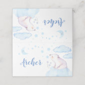 Twinkle twinkle kleine ster plaats kaart plaatskaartje (Buitenkant ongevouwen)