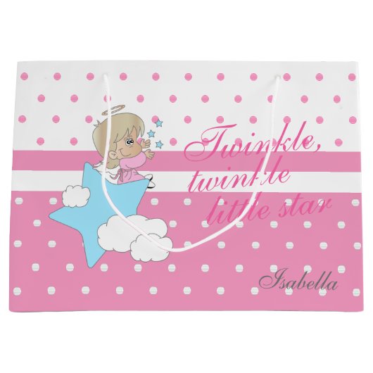 Twinkle, Twinkle kleine ster - Roze Groot Cadeauzakje (Voorkant)