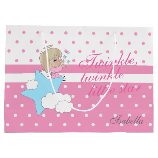 Twinkle, Twinkle kleine ster - Roze Groot Cadeauzakje (Achterkant)