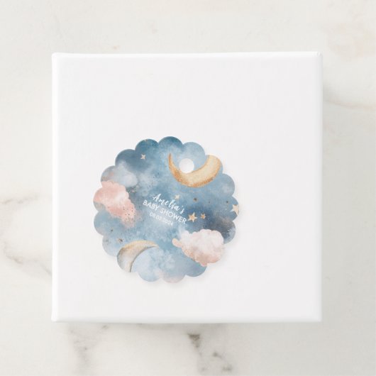 Twinkle twinkle kleine ster Schattige Baby shower Bedankjes Labels (In situ)