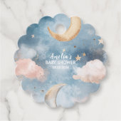 Twinkle twinkle kleine ster Schattige Baby shower Bedankjes Labels (Voorkant)