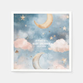 Twinkle twinkle kleine ster Schattige Baby shower Servet (Voorkant)