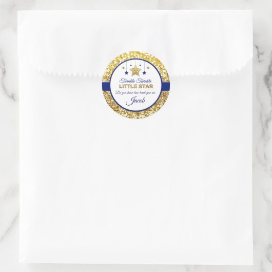 Twinkle twinkle kleine ster stickers (Tas)