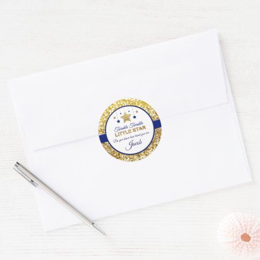 Twinkle twinkle kleine ster stickers (Envelop)