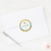 Twinkle twinkle kleine ster stickers baby blauw (Envelop)