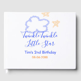 Twinkle twinkle kleine ster verjaardag paarse sina gastenboek