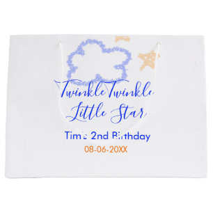 Twinkle twinkle kleine ster verjaardag paarse sina groot cadeauzakje