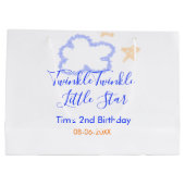 Twinkle twinkle kleine ster verjaardag paarse sina groot cadeauzakje (Achterkant)