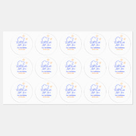 Twinkle twinkle kleine ster verjaardag paarse sina labels