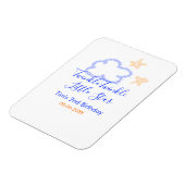 Twinkle twinkle kleine ster verjaardag paarse sina magneet (Linkerzijde)