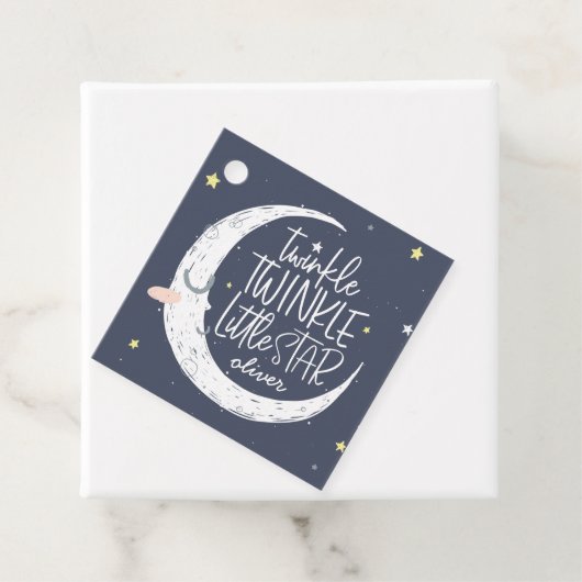 Twinkle, twinkle kleine ster verjaardagsfeestje la bedankjes labels (In situ)