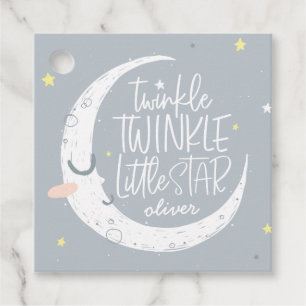 Twinkle, twinkle kleine ster verjaardagsfeestje la bedankjes labels