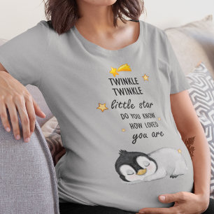Twinkle, Twinkle kleine ster voor slaap Pinguïn T- T-shirt