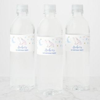 Twinkle twinkle kleine ster waterfles etiket