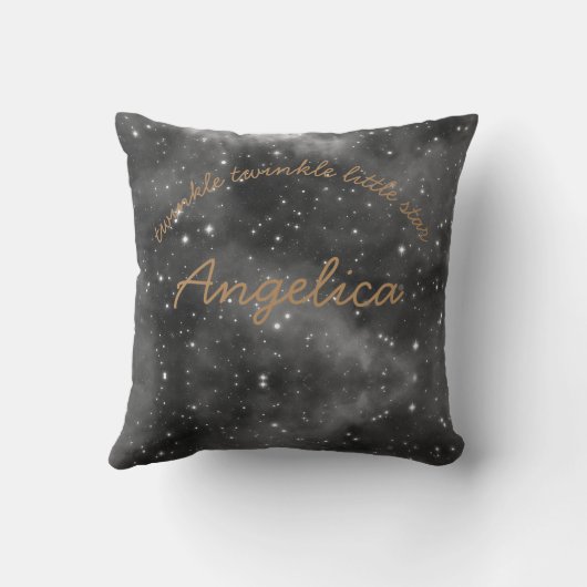 Twinkle twinkle kleine sterren Aangepast kussen (Achterkant)