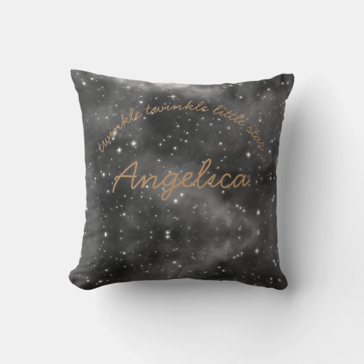 Twinkle twinkle kleine sterren Aangepast kussen (Voorkant)