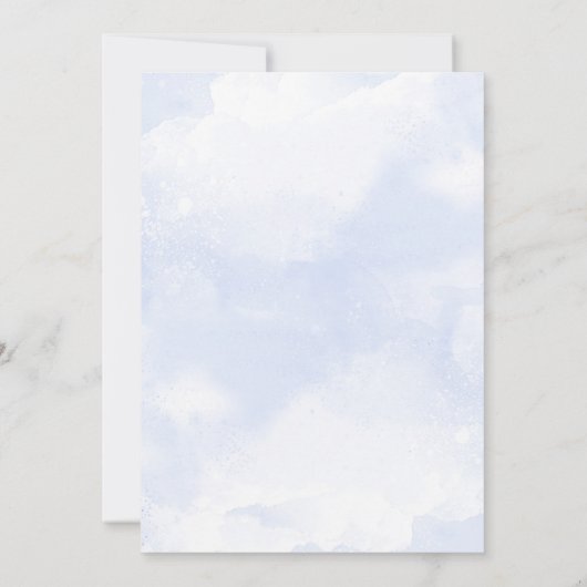 Twinkle Twinkle kleine sterrenjongen blauw baby sh Kaart (Achterkant)