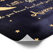 Twinkle Twinkle kleine sterrenkwekerij waterverf Poster (Hoek)