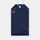 Twinkle twinkle kleine teddybeer baby shower cadeaulabel (Achterkant)