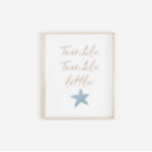 Twinkle twinkle kleine zeester poster