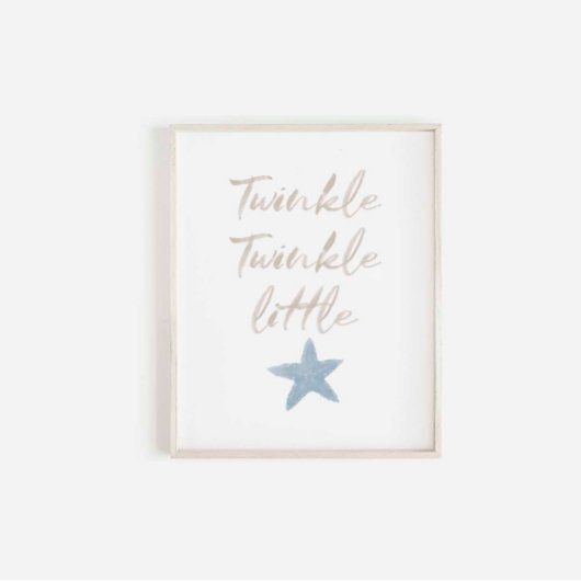 Twinkle twinkle kleine zeester poster