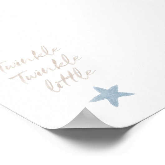 Twinkle twinkle kleine zeester poster (Hoek)