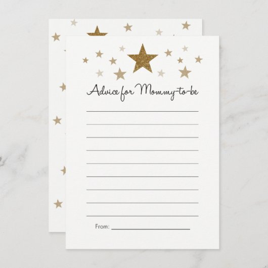 Twinkle Twinkle Little Advice Kaarten (Voorkant / Achterkant)