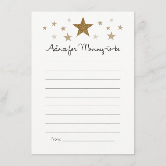 Twinkle Twinkle Little Advieskaarten Advieskaart (Voorkant)