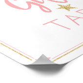 Twinkle Twinkle Little Baby shower Gift Table bord Poster (Hoek)