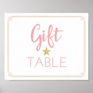 Twinkle Twinkle Little Baby shower Gift Table bord Poster