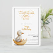 Twinkle Twinkle Little One First Birthday Kaart (Staand voorkant)