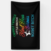 Twinkle Twinkle Little Snitch bedenkt je bedrijf Spandoek (Verticaal)