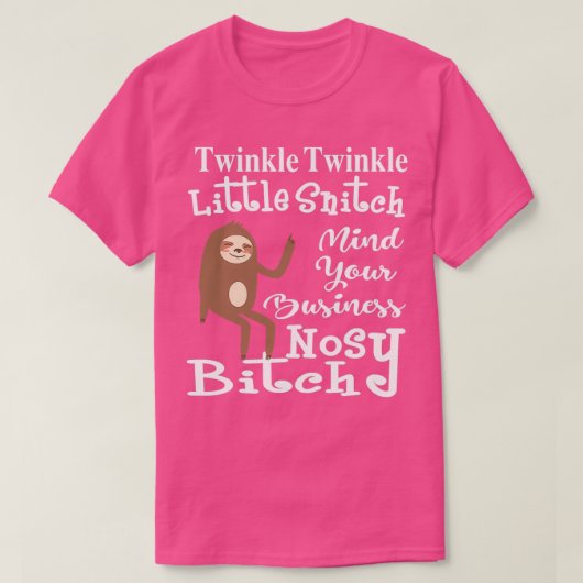 Twinkle Twinkle Little Snitch Funny T-shirt (Design voorkant)