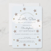 Twinkle Twinkle Little Star 1e jongen verjaardag Kaart (Voorkant)