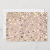Twinkle Twinkle Little Star 1e Verjaardag Save The Date (Achterkant)
