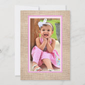 Twinkle Twinkle Little Star 1st B day Uitnodiging (Achterkant)