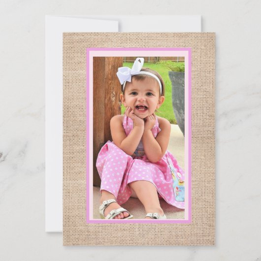 Twinkle Twinkle Little Star 1st B day Uitnodiging (Achterkant)