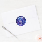 Twinkle Twinkle Little Star 1st Birthday Bedankt Ronde Sticker (Envelop)