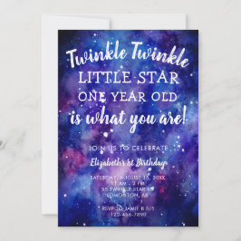 Twinkle Twinkle Little Star 1st Birthday Galaxy in Kaart