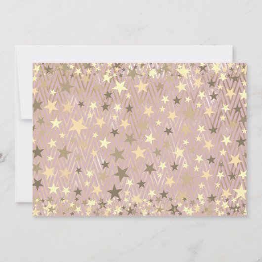 Twinkle Twinkle Little Star 1st Birthday Save The Date (Achterkant)