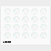 Twinkle Twinkle Little Star - Aangepast Baby showe Ronde Sticker (Vel)
