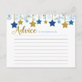 Twinkle Twinkle Little Star Advice Card Informatiekaartje (Voorkant)