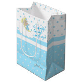 Twinkle, Twinkle Little Star - Baby Blue Medium Cadeauzakje (Voorkant Gekanteld)
