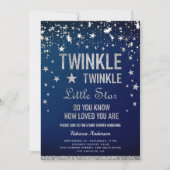 Twinkle Twinkle Little Star Baby Borrel Kaart (Voorkant)