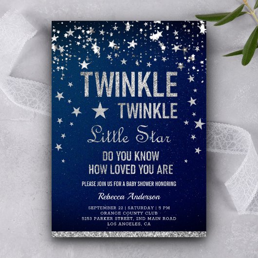 Twinkle Twinkle Little Star Baby Borrel Kaart